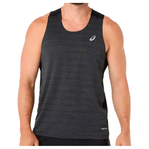 Asics - Road Singlet - Tank Top Gr S grau