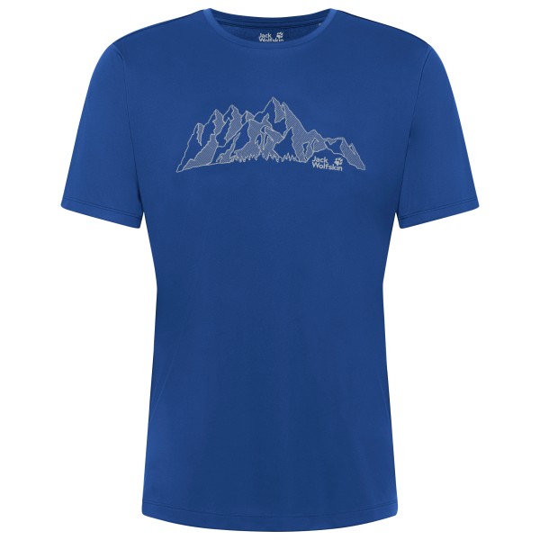 Jack Wolfskin - Peak Graphic T-Shirt - Funktionsshirt Gr S blau