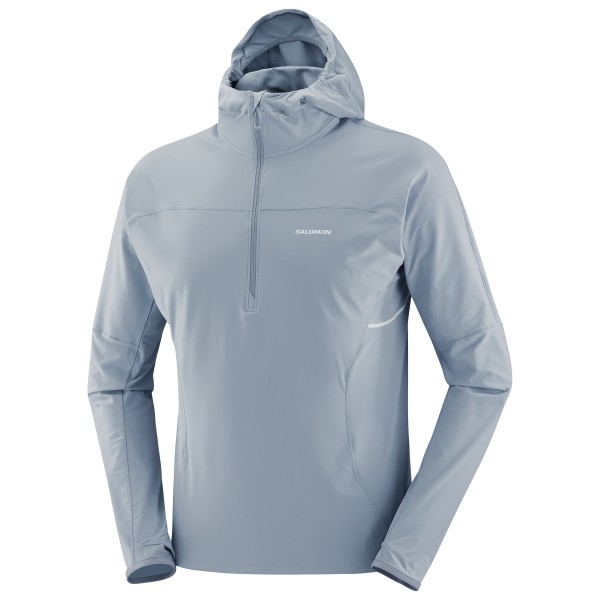 Salomon - Sense Aero Hybrid Half Zip Hoodie - Funktionsshirt Gr S grau