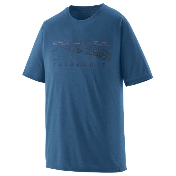 Patagonia - Cap Cool Trail Shirt Stratapeaks - Funktionsshirt Gr XS blau