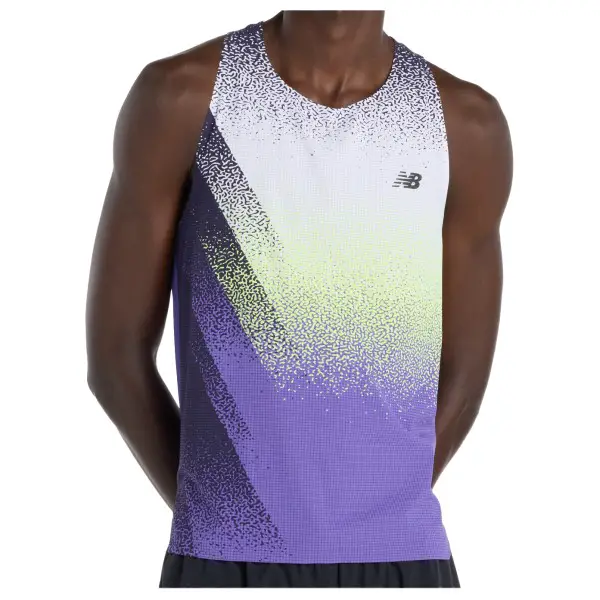 New Balance - Race Day Ultra Light Printed Singlet - Tank Top Gr S bunt