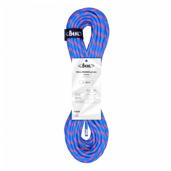 Beal - Wall Cruiser 9,6 mm - Einfachseil Gr 40 m weiß/blau