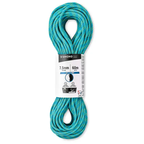 SIMOND - Rappel Ice 7.5 - Halbseil Gr 60 m türkis