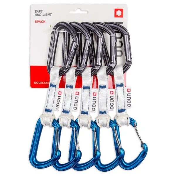 Ocun - Hawk QD Combi Bio-Dyn-Ring 15 mm - Express-Set Gr 10 cm grau