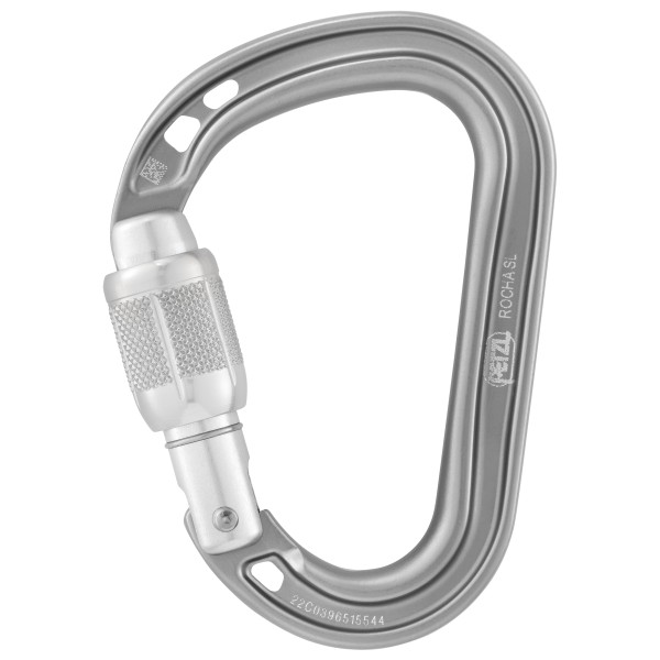 Petzl - Rocha - Schraubkarabiner grau