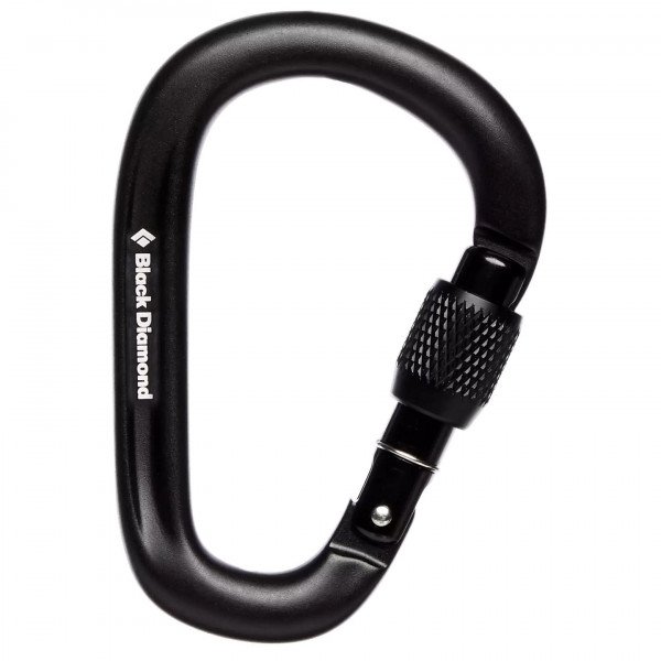 Black Diamond - Pearlock Screwgate Carabiner - HMS-Karabiner schwarz
