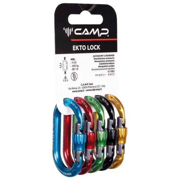 C.A.M.P. - Rack Pack Ekto Lock - Materialkarabiner weiß