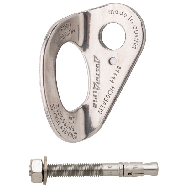 AustriAlpin - Bohrhakenlasche Set - Bohrhaken Gr 10 mm - Bolt: 10 x 70 mm colorless