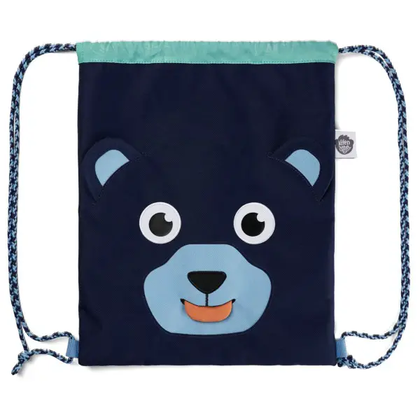 Affenzahn - Kid's Sportbeutel Bär - Kinderrucksack blau