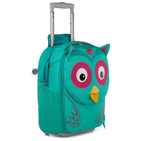 Affenzahn - Kinderkoffer Eule - Kinderrucksack türkis