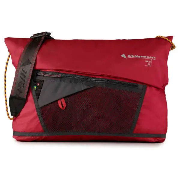 Klättermusen - Grid Messenger Bag - Umhängetasche rot