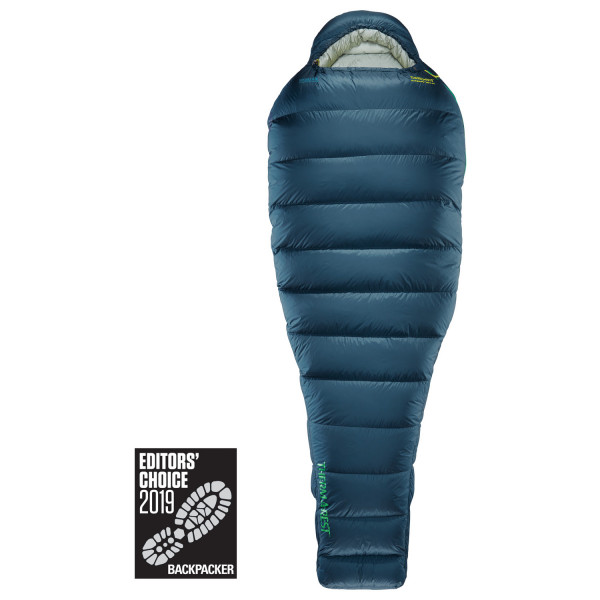 Therm-a-Rest - Hyperion 20°F / -6°C UL Bag - Daunenschlafsack Gr für Körperlänge 185-198 cm - Long deep pacific