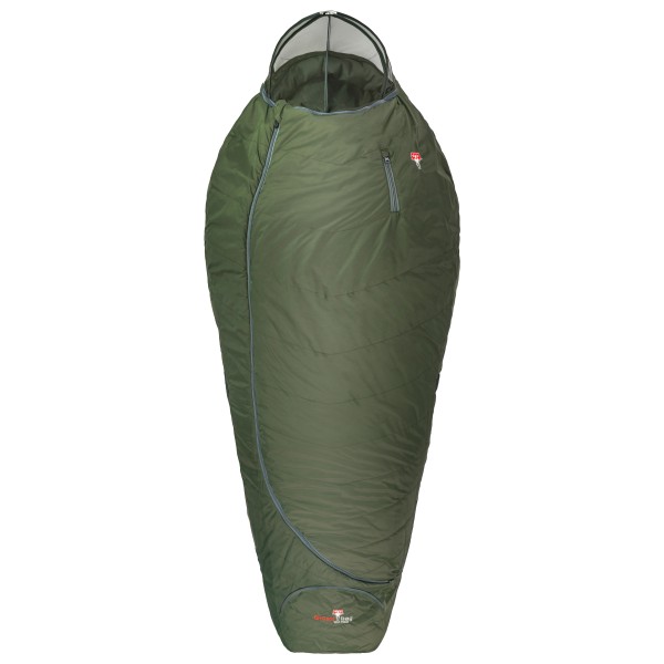 Grüezi Bag - Biopod Wolle Survival Ice XXL - Daunenschlafsack Gr 205 cm - 235 x 95 x 67 cm grün