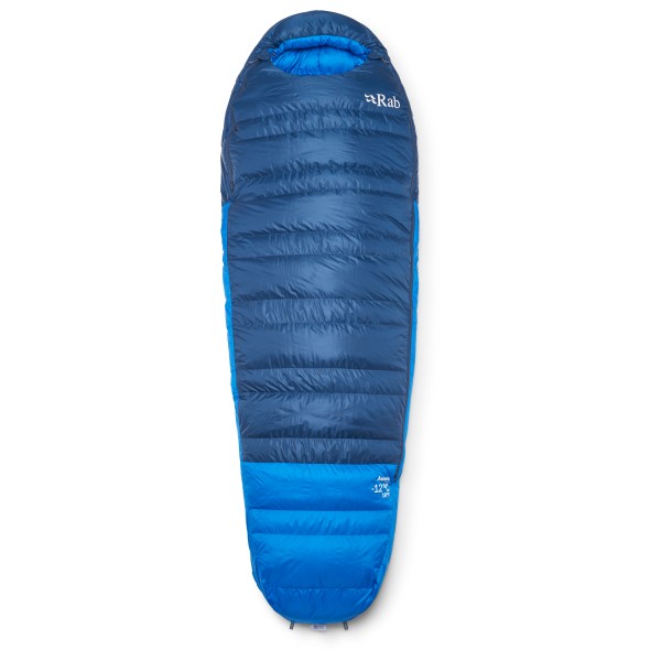 Rab - Ascent -12C / 10F - Daunenschlafsack Gr Regular - Body Size: 185 cm blau