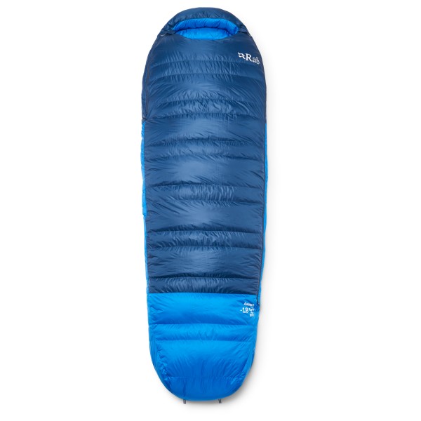 Rab - Ascent -18C / 0F - Daunenschlafsack Gr Regular - Body Size: 185 cm blau