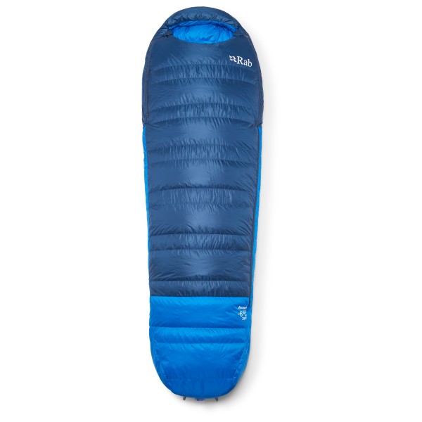 Rab - Ascent -6C / 20F - Daunenschlafsack Gr Regular - Body Size: 185 cm blau