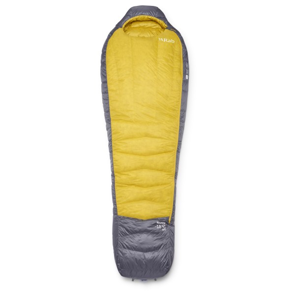 Rab - Neutrino -18C / 0F - Daunenschlafsack Gr Long - Body Size: 200 cm graphene / dark pollen