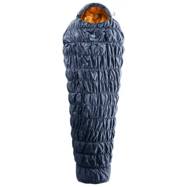 Deuter - Exosphere +4°C - Kunstfaserschlafsack Gr 205 x 68-85 x 43-54 cm blau/ maple