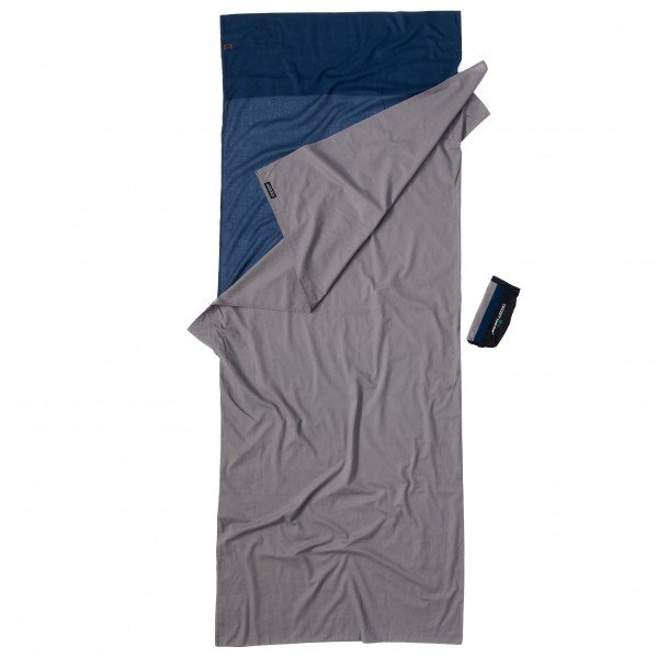 Cocoon - TravelSheet Cotton - Reiseschlafsack Gr 220 x 90 cm grau