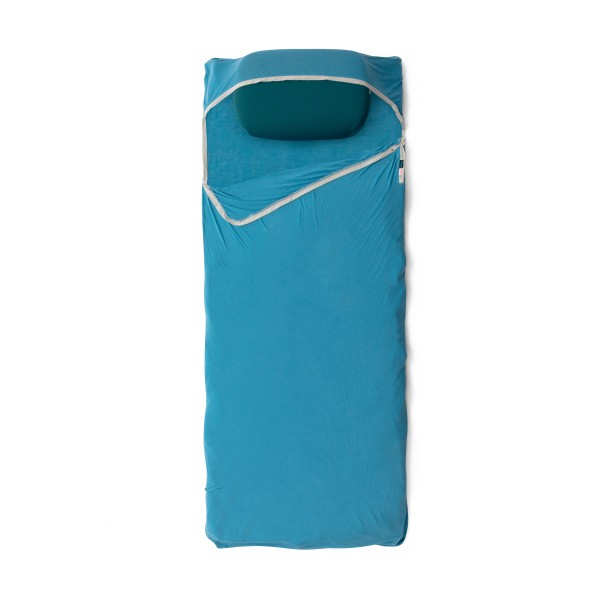 Sea to Summit - Breeze Lightweight Liner with Pillow Sleeve - Reiseschlafsack Gr Long - Body Length max. 198 cm blau
