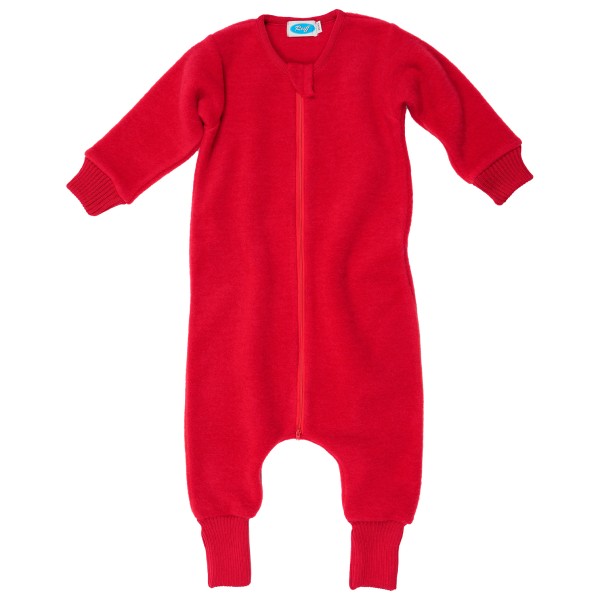 Reiff - Kid's Fleeceschlafsack mit Bein und Arm - Kinderschlafsack Gr 74/80 rot