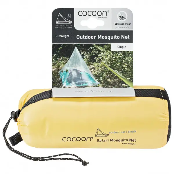 Cocoon - Mosquito Outdoor Net Ultralight - Moskitonetz Gr 220 x 120 cm grün