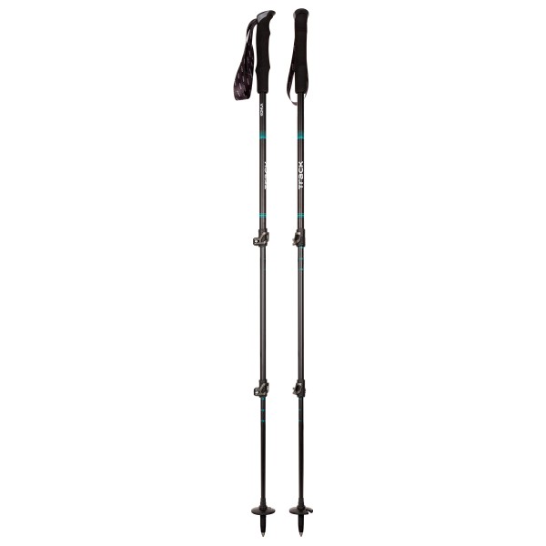 Kohla - Track Wanderstock - Trekkingstöcke Gr 105 - 140 cm schwarz/blau