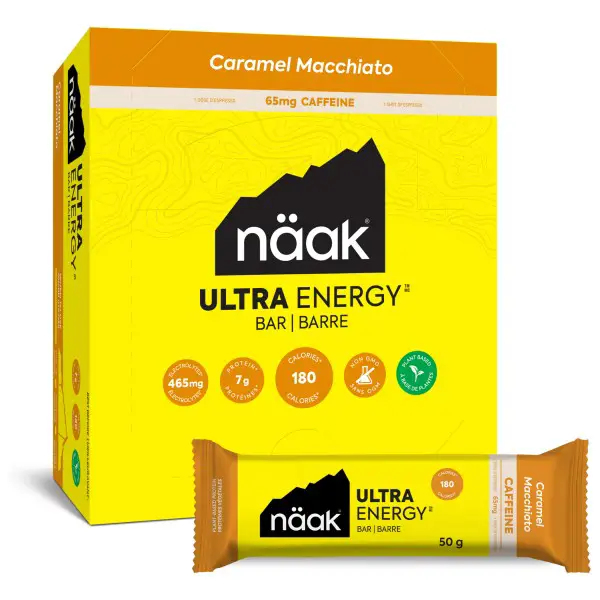 Näak - Ultra Energy Caffeine Bars Caramel Macchiato - Energieriegel Gr 50 g
