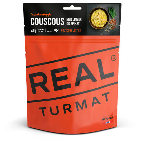 Real Turmat - Couscous with Lentiles and Spinach Gr 121 g