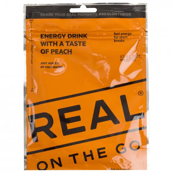 Real Turmat - Energydrink Peach - Energiegetränk Gr 30 g