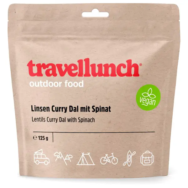 Travellunch - Linsen Curry Dal mit Spinat - vegan Gr 125 g