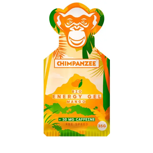 Chimpanzee - Energy Gel Mango + Coffein - Energiegel Gr 35 g