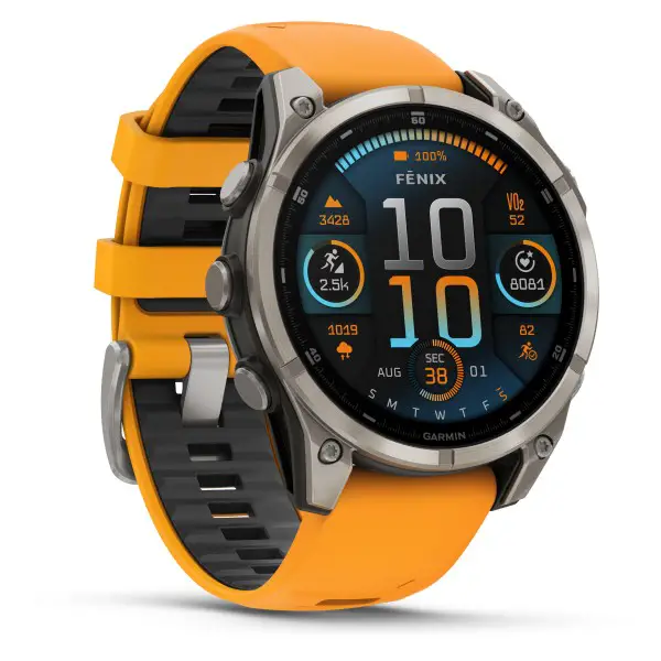 Garmin - Fenix 8 AMOLED Sapphire - Multifunktionsuhr Gr Ø 51 mm graphit / titanium titan