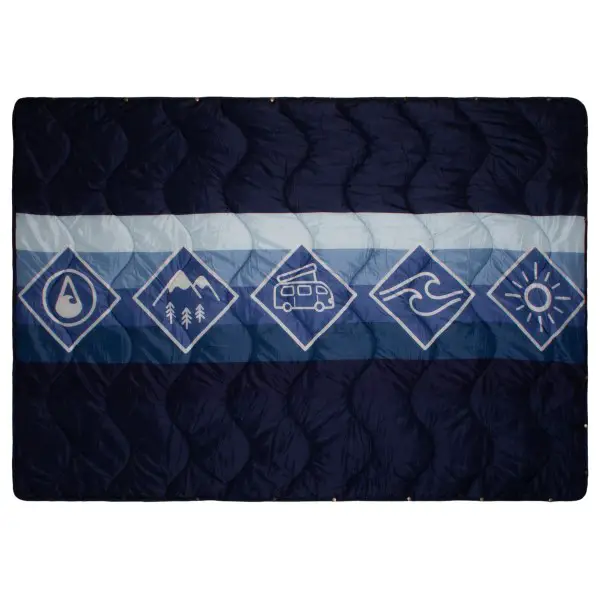 Wave Hawaii - Multifunc Outdoor Blanket D2 - Decke Gr 200 x 140 cm blau