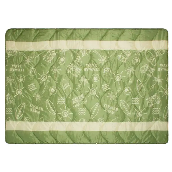 Wave Hawaii - Multifunc Outdoor Blanket D5 - Decke Gr 200 x 140 cm oliv/grün