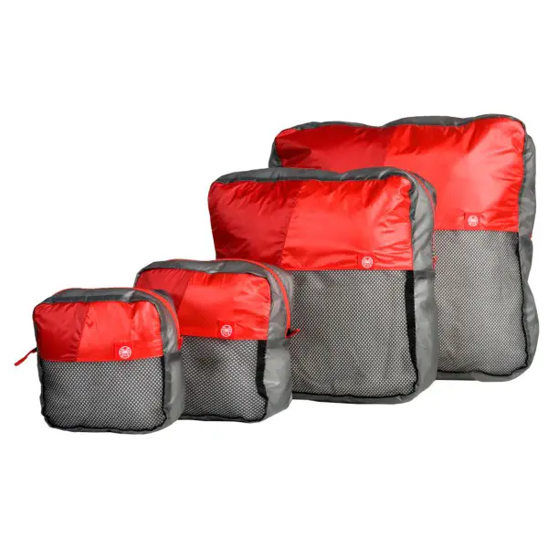 Pajak - UL Packing Cubes Set - Packsack Gr S-XL grau/rot