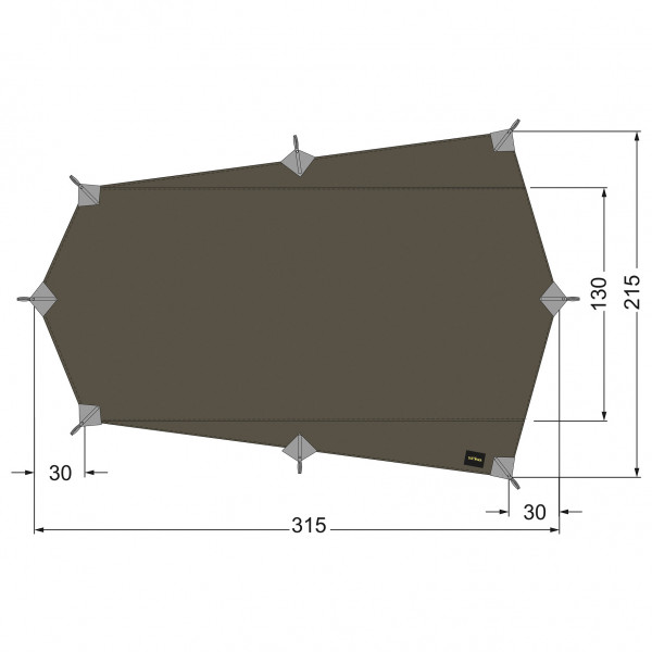 Tatonka - Tarp Wing 2 LT - Tarp braun