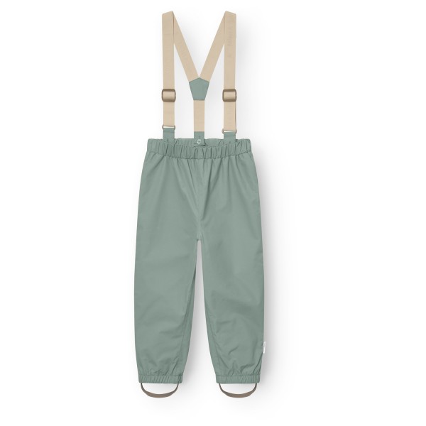 Mini A Ture - Kid's Matwilans Suspender Pants - Regenhose Gr 122 - 7 Years türkis