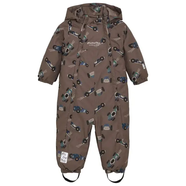 Minymo - Kid's Snow Suit AOP - Overall Gr 80 braun