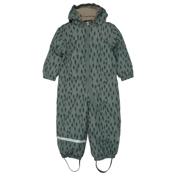 Mikk-Line - Kid's Snow Suit AOP - Overall Gr 80 grau/oliv
