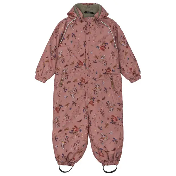Mikk-Line - Polyester Junior Suit AOP Floral - Overall Gr 80 braun