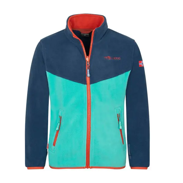 Trollkids - Kids Oppdal Jacket XT - Fleecejacke Gr 128 blau/türkis