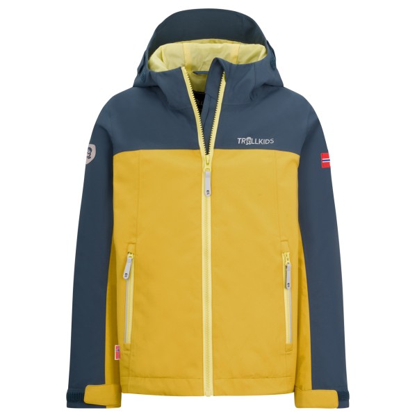 Trollkids - Kid's Telemark Jacket - Regenjacke Gr 98 gelb