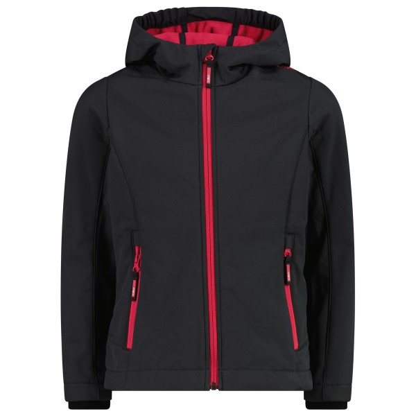 CMP - Girl's Jacket Fix Hood Softshell - Softshelljacke Gr 92 schwarz