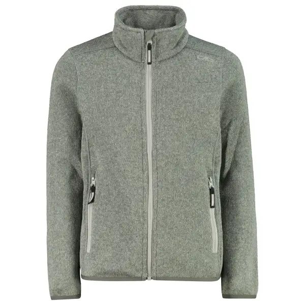 CMP - Girl's Jacket Jacquard Knitted - Fleecejacke Gr 116 grau