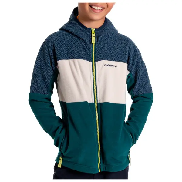 Craghoppers - Kid's Bindloe Kapuzenjacke - Fleecejacke Gr 104 blau