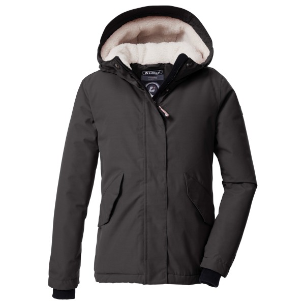 killtec - Girl's KOW 235 Jacket - Winterjacke Gr 128 grau/schwarz