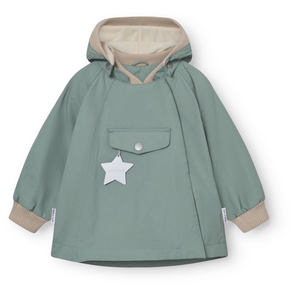 Mini A Ture - Kid's Matwai Fleece Lined Jacket - Regenjacke Gr 110 - 5 Years türkis