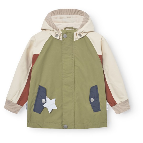 Mini A Ture - Kid's Matwally Fleece Lined Jacket - Regenjacke Gr 92 - 2 Years oliv