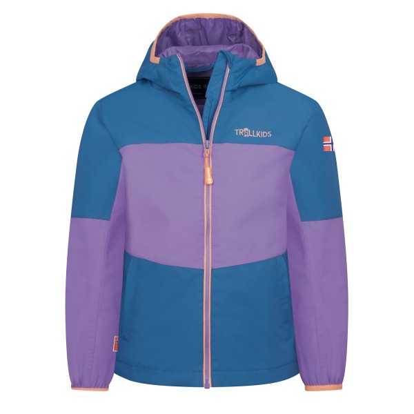 Trollkids - Kid's Bjordal Jacket - Regenjacke Gr 92 blau/lila